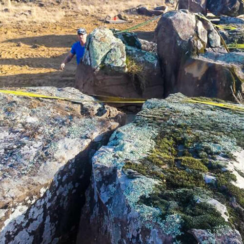 mossy boulders for landscaping