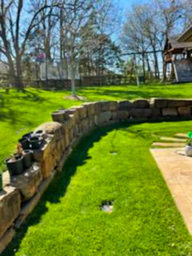 retaining wall construction oklahoma